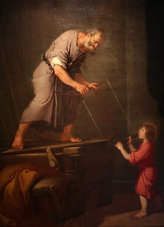 Gesù bambino con giuseppe falegname - Museo del Settecento Veneziano